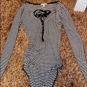 striped button up shirt